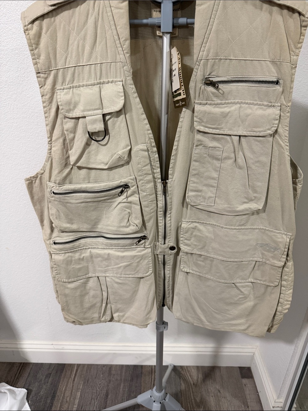 Men's Multi-Pocket Utility Vest - Tan Lightweight Field Vest